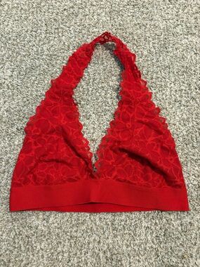 PINK Victoria's Secret Red Lace Bralette